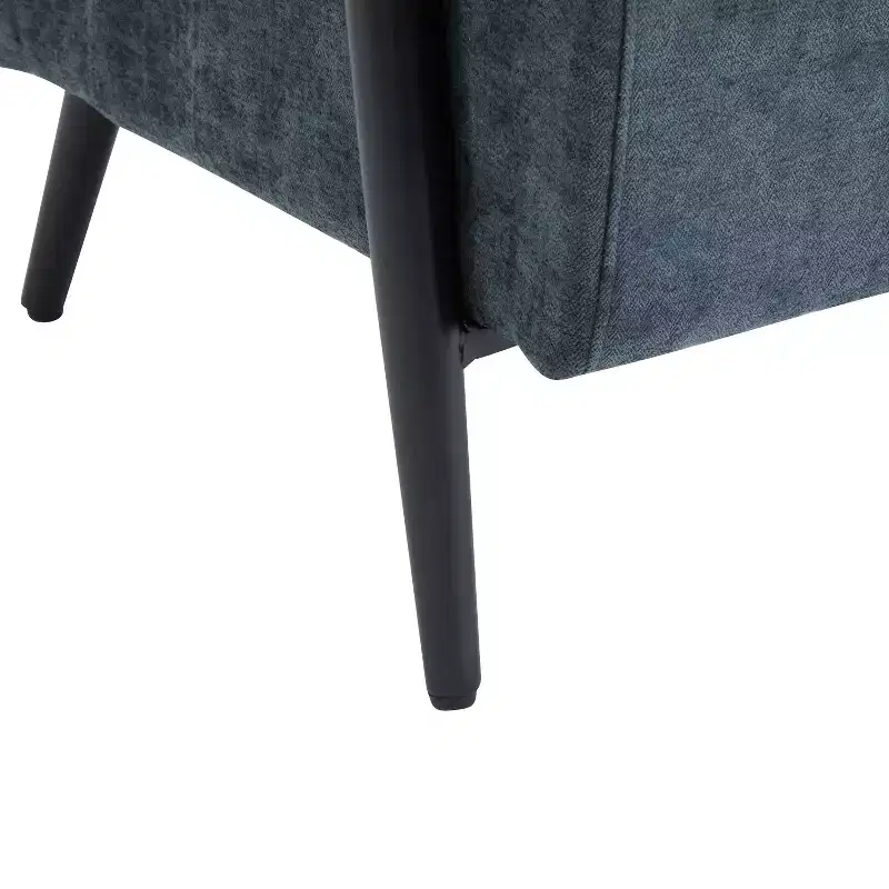 Modern Upholstered Iron Club Chair