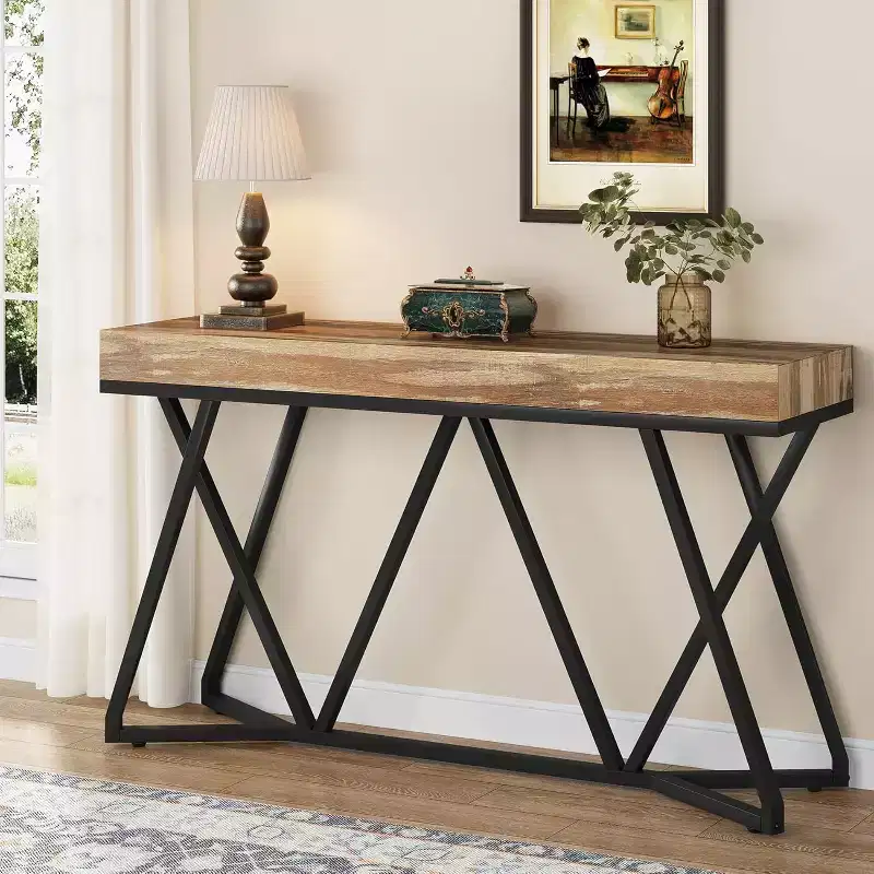 Tribesigns 55.12 Wood-Effect Sofa Table
