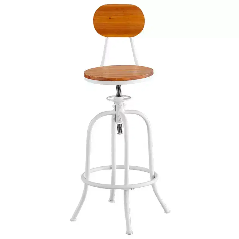 The Adjustable Swivel Stool with Back -