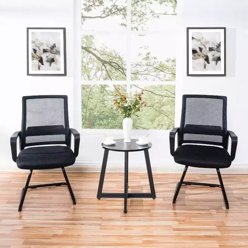 Home Imports Emporium Mesh Guest Chair  Ergonomic Reception Seating for Office or Lobby  Set of 2/4/6/8