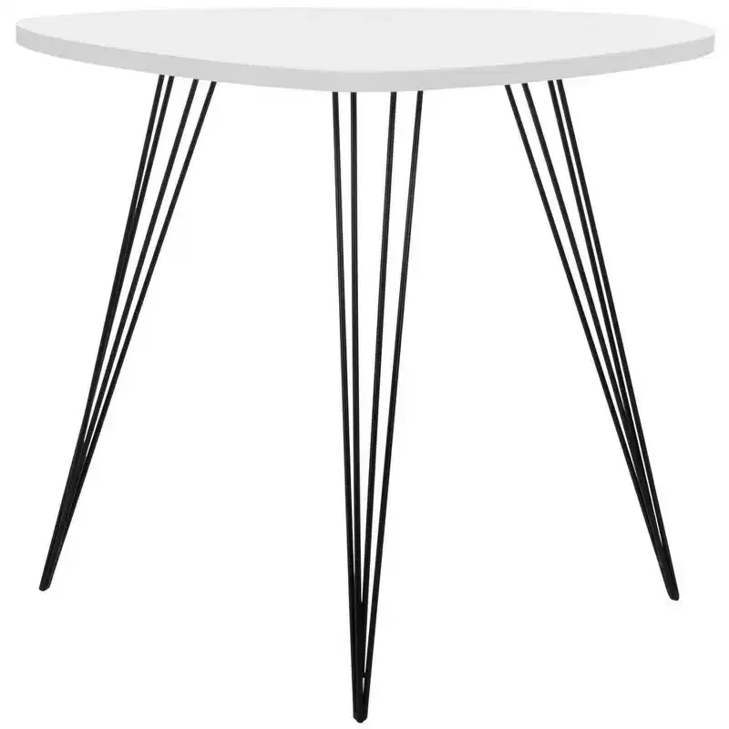 Wynton End Table – White/Black