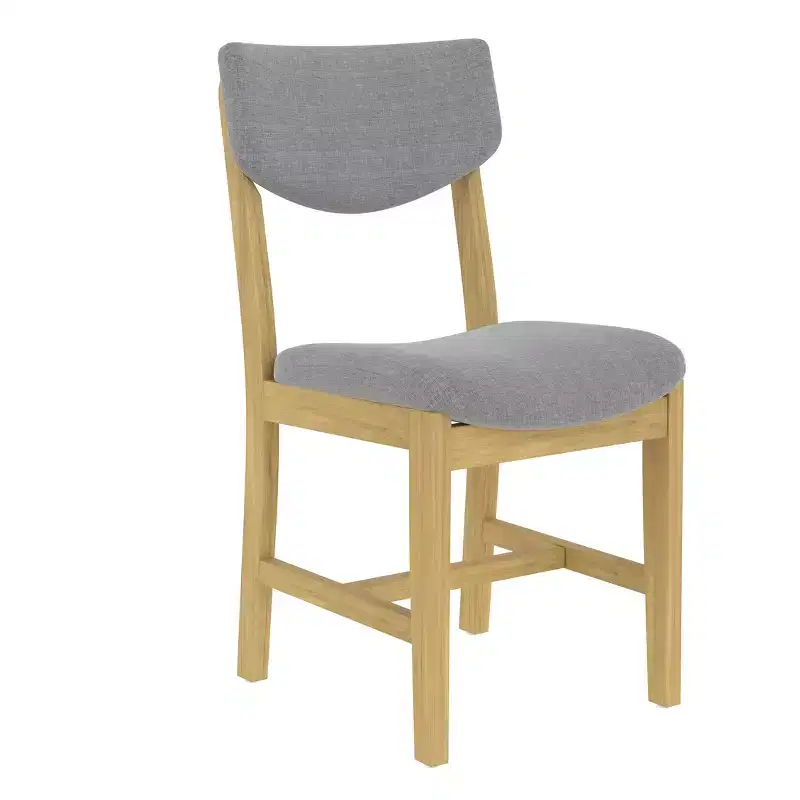 5-Piece Rustic Dining Set with Wood Table and 4 Upholstered Chairs in Espresso