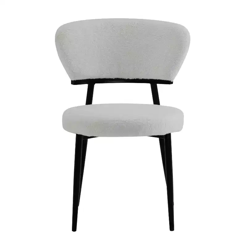 Christopher Knight Home Atrass Upholstered Dining Chair with Metal Legs (Set of 4)