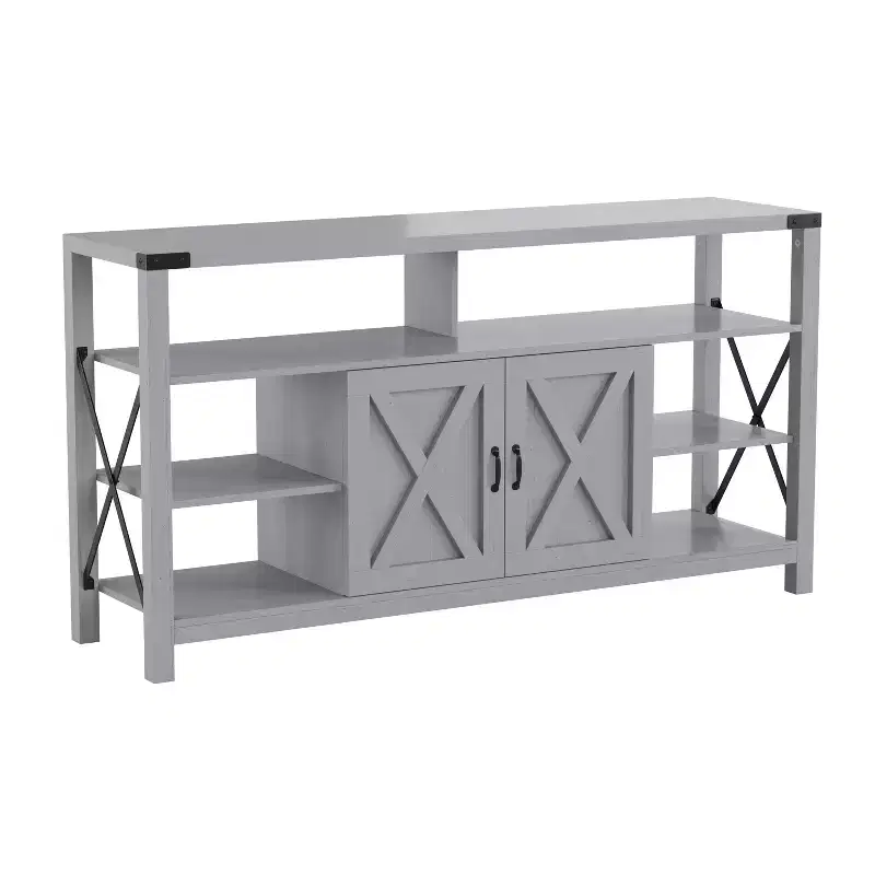 Merrick Lane Media Console with Open and Closed Storage