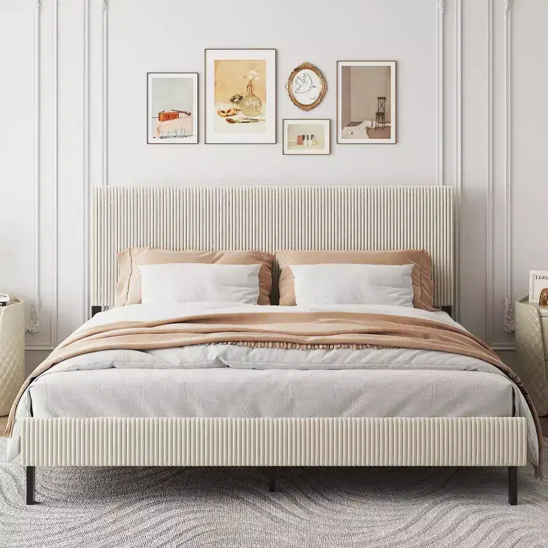 Olli Modern Upholstered Bed with Headboard