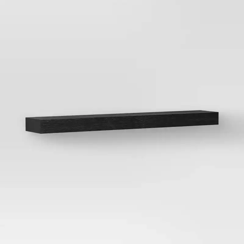 36 Floating Wood Shelf - Threshold