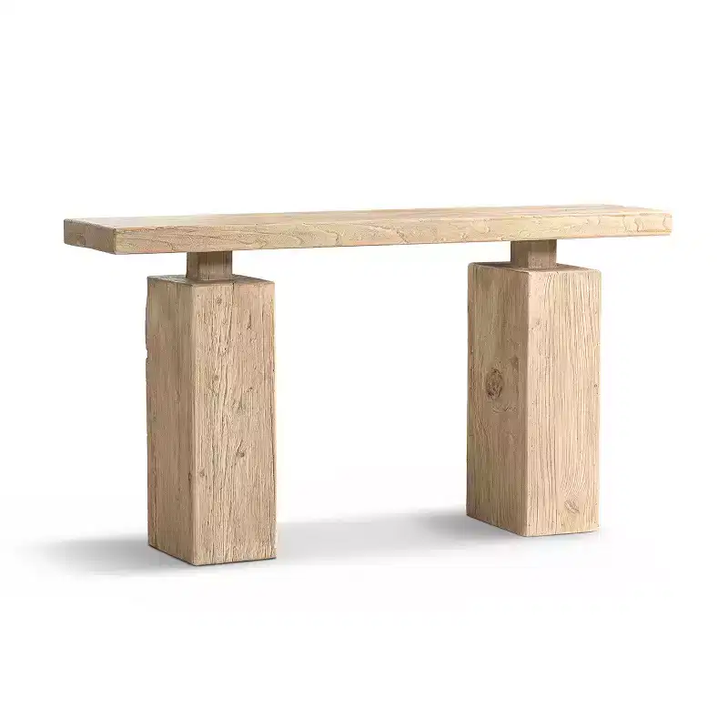 Jennifer Taylor Home Calder 45 Solid Reclaimed Elm Plinth Console Table