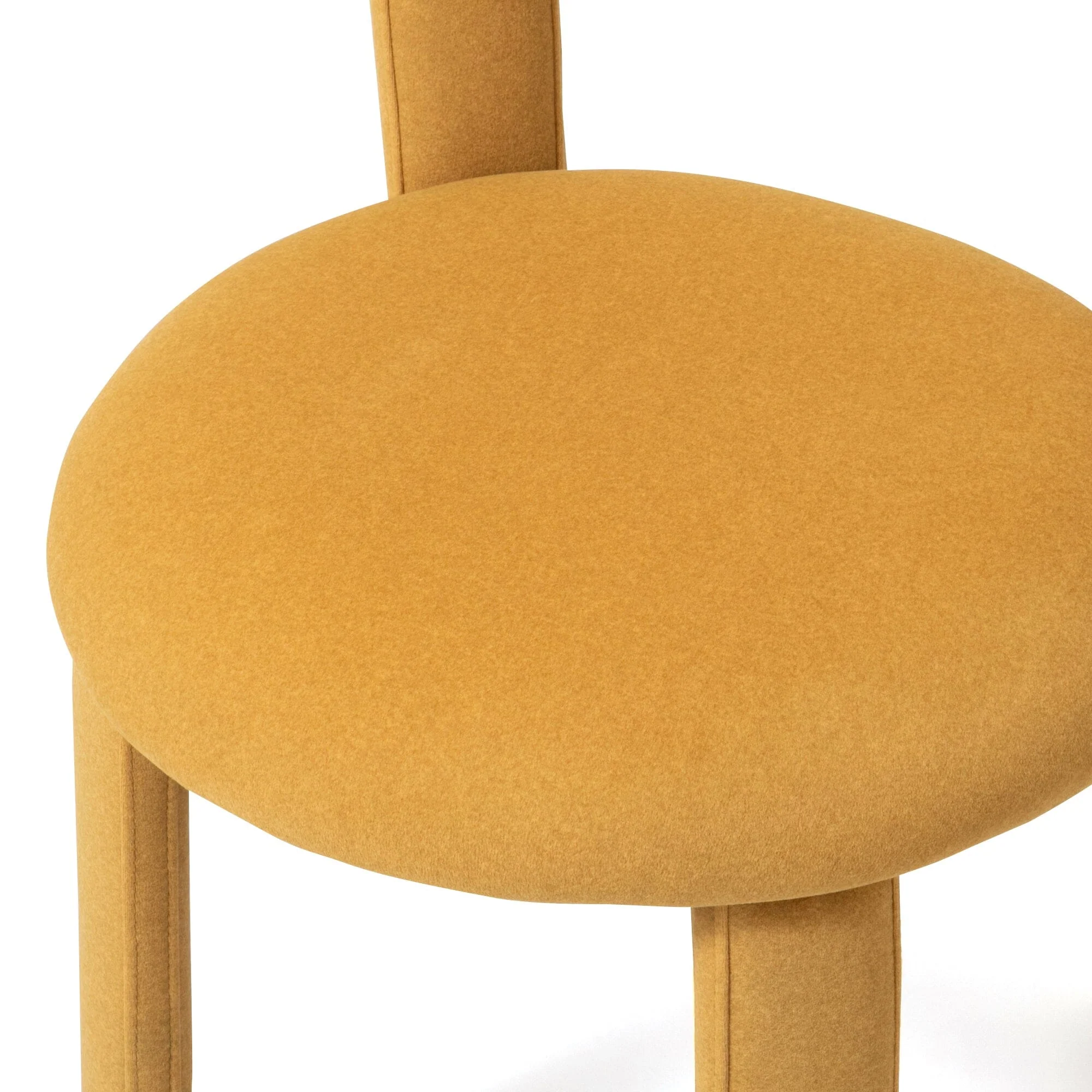 Yellow Upholstered Accent Chair