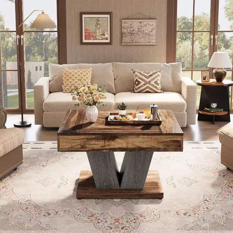 Tribesigns 31.5 Square Coffee Table