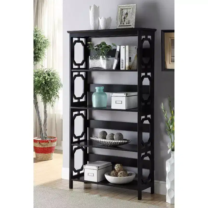 60 Omega 5 Tier Bookcase - Breighton Home