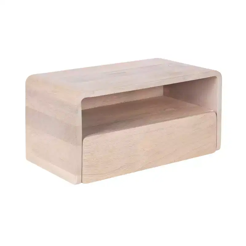 Kato Floating Side Table, 18x10x9, White