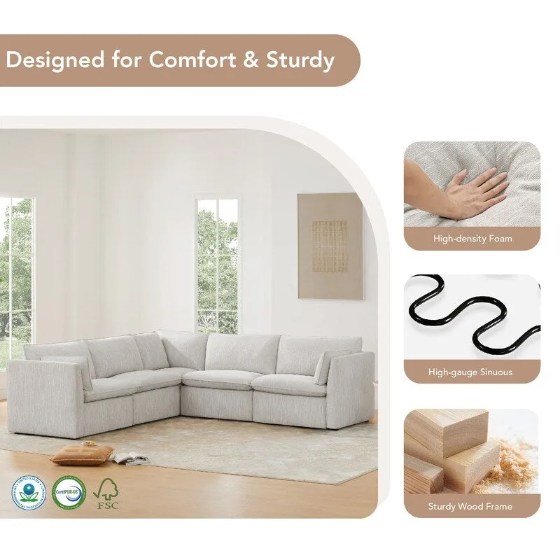 Cypress 107W L-shape Power Reclining Sectional Sofa Couch