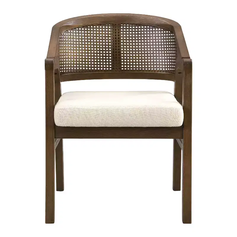 Christopher Knight Home Keira 7 Piece Modern Rattan and Rubberwood Upholstered Dining Set