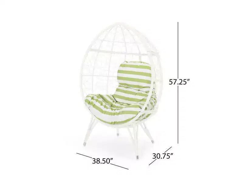 Gianni Wicker Teardrop Chair - Christopher Knight Home