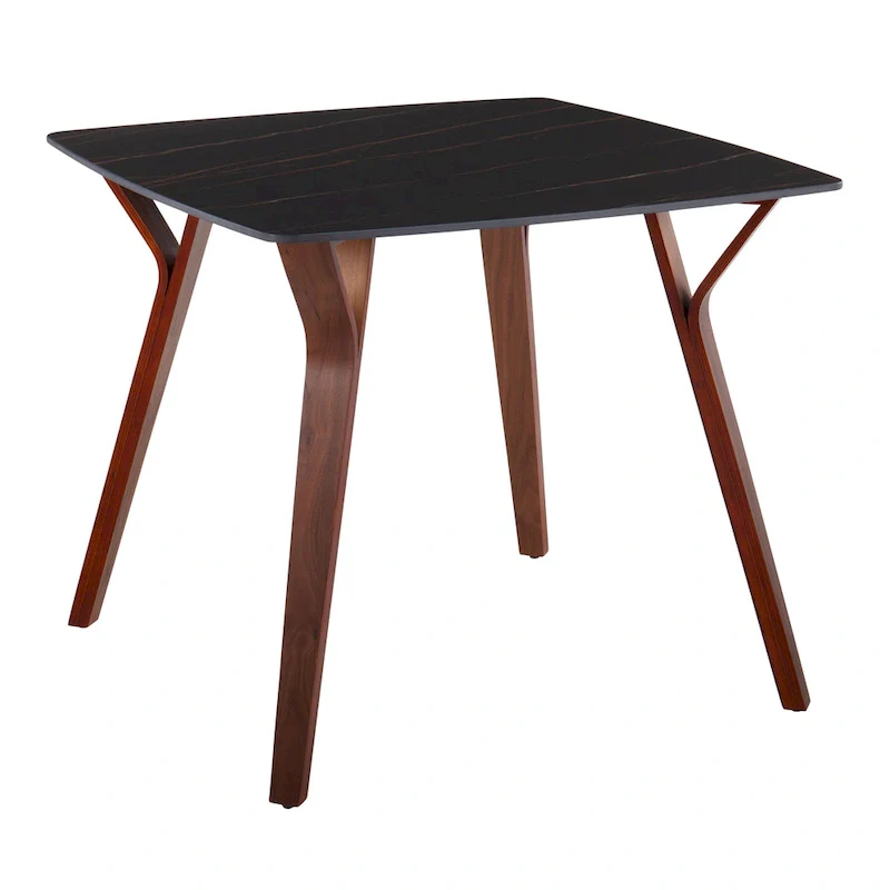 Dining Table with Textured Marble Table Top