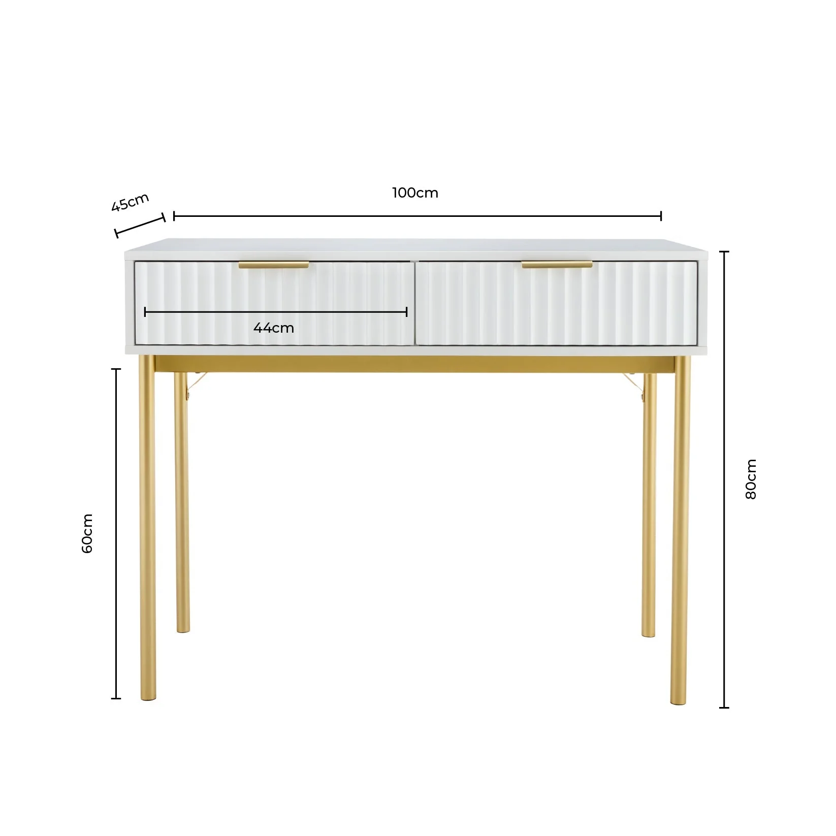 Dressing Table Console - Taupe