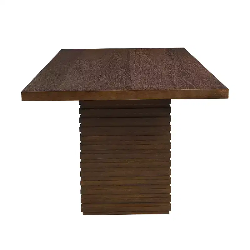Christopher Knight Home Yao Modern 7 Piece Dining Set with Rectangular Table and 6 Rubberwood Upholstered Chairs