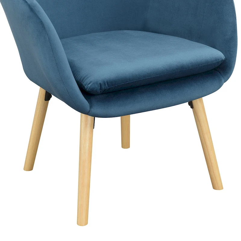 Convenience Concepts Take a Seat Charlotte Wingback Upholstered Accent Armchair