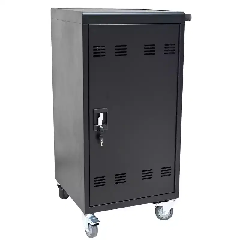 45-Device Mobile Charging Cart with Lock & Key, 4 Caster Tablet Laptop Charging Station for Classroom & Office