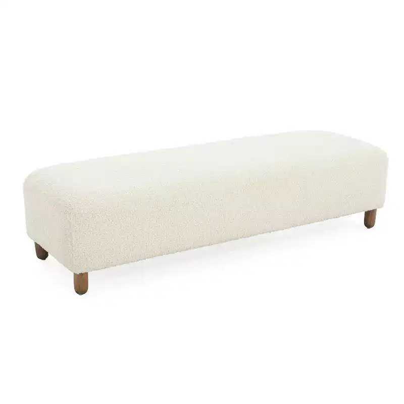 Christopher Knight Home Felix Wood Upholstered Ottoman