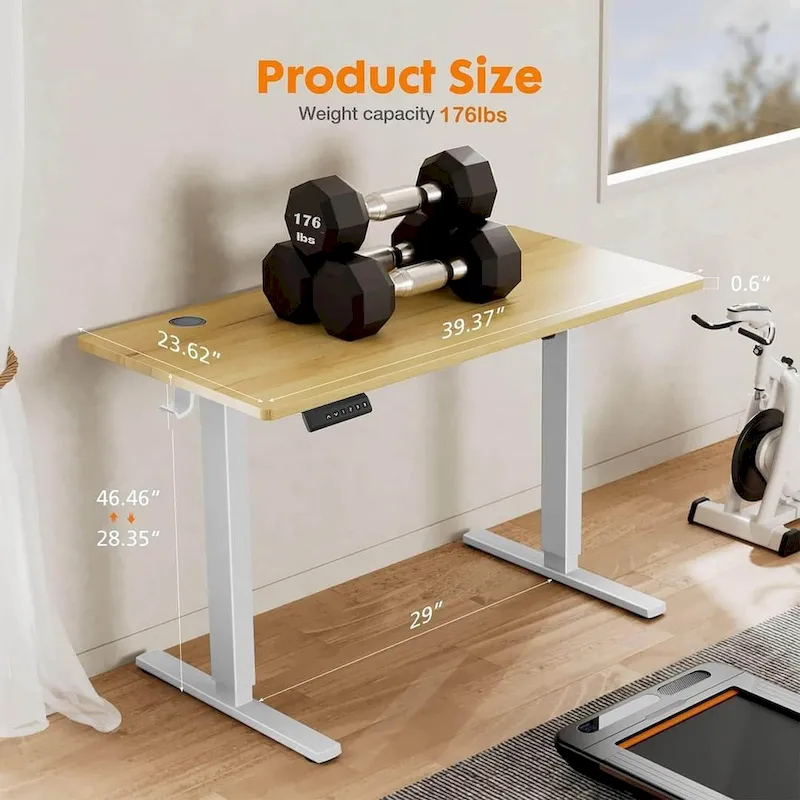 Height Adjustable Electric Standing Ergonomic Computer Desk