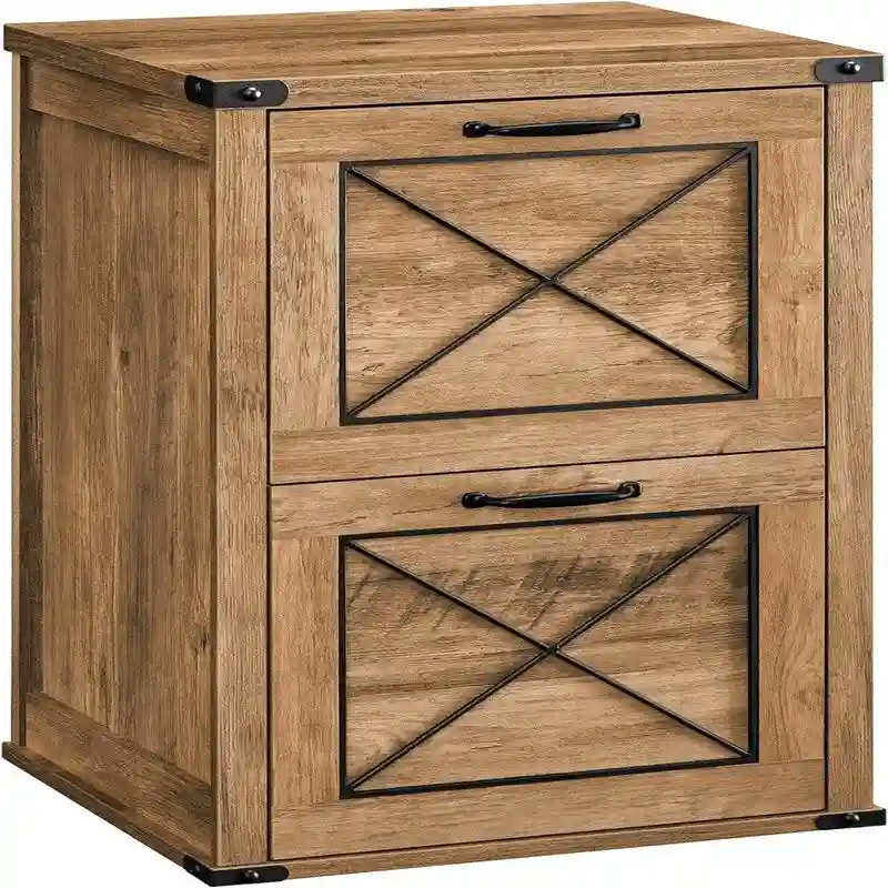 File Cabinet Filing Cabinet with 2 Drawers - 15.7D x 17.7W x 27H