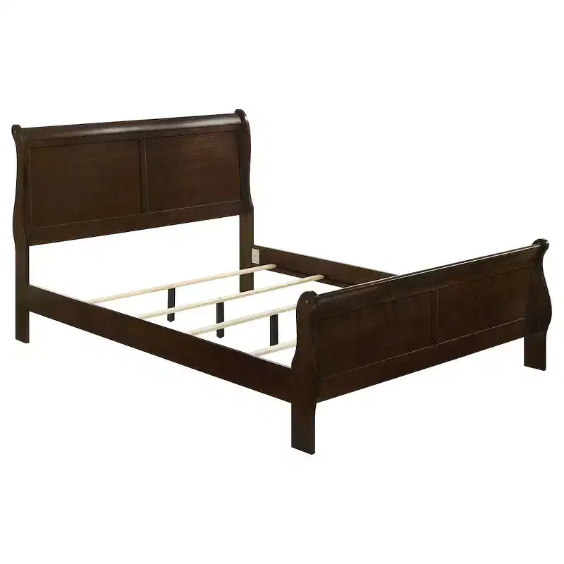 Coaster,Louis Philippe Wood Eastern King Sleigh Bed Cappuccino
