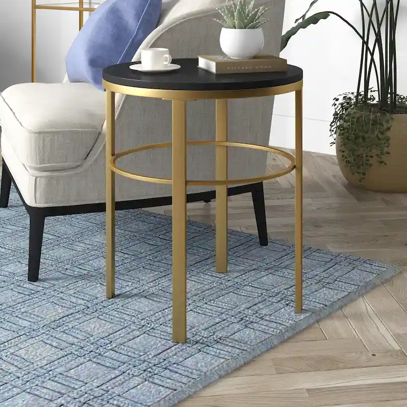 Gaia 20 Wide Round Side Table with MDF Top