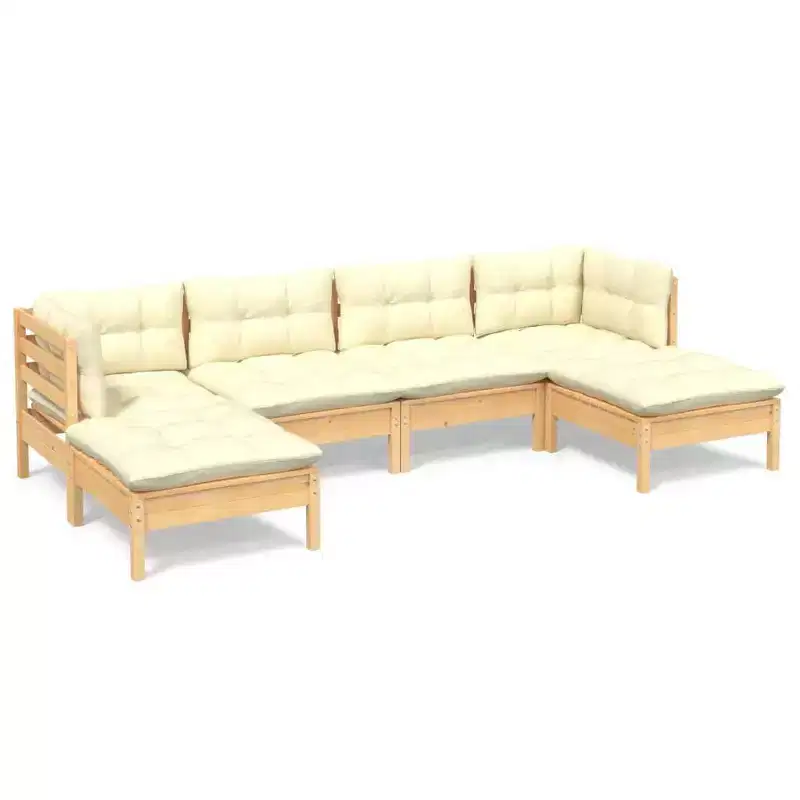 vidaXL Modular Garden Lounge Set with Cushions in Different Colors