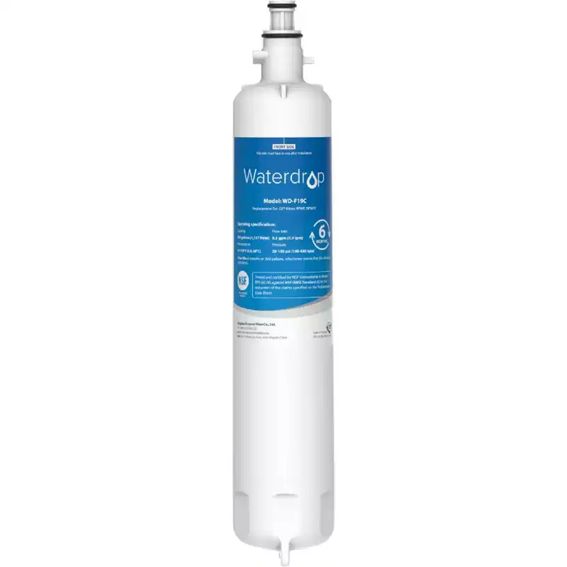 Waterdrop Replacement for GE RPWFE, RPWF (Built-in CHIP) Refrigerator Water Filter, Compatible with GFE28GYNFS,NSF 42 and 372 certified1 Pack