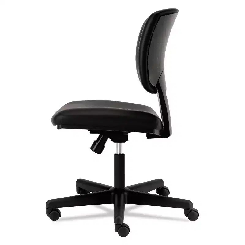 Leather Task Chair, Supports Up to 250 lb, 18