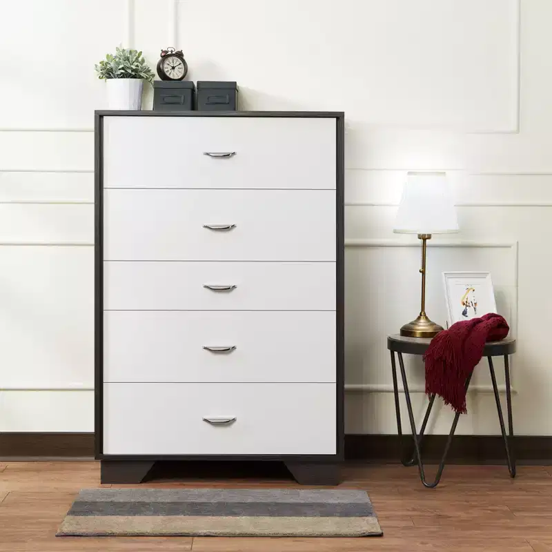 GDFStudio Colbert 5-Drawer 47 Wood Dresser