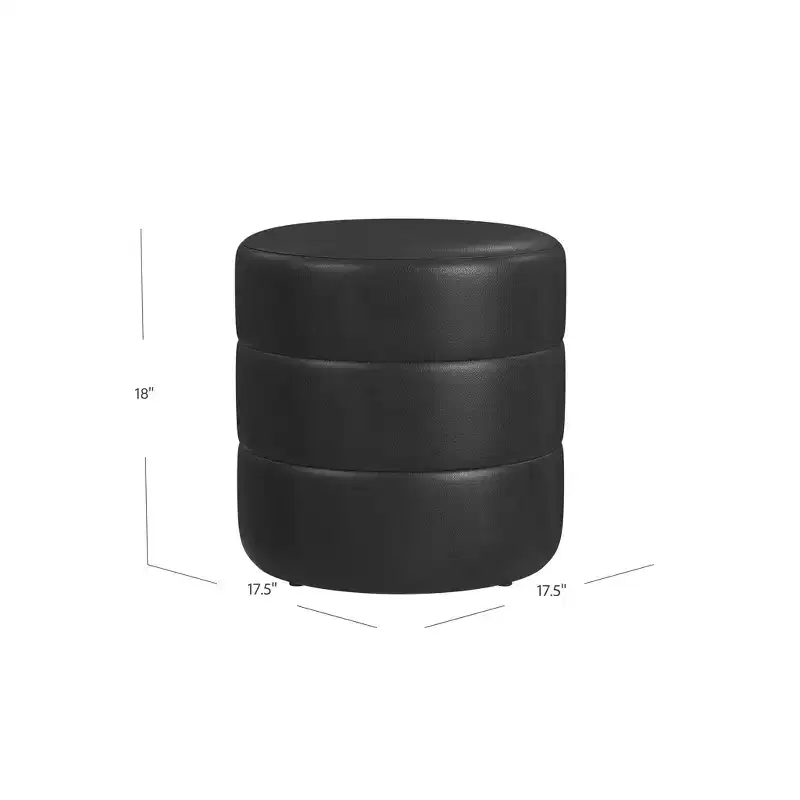 Round Upholstered Ottoman