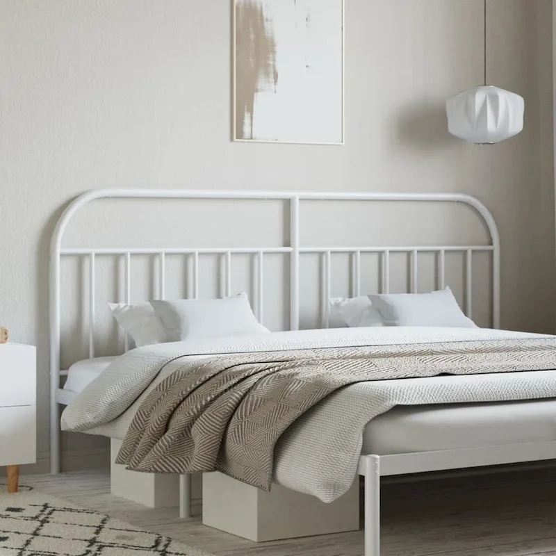 vidaXL 38.2 Inch Metal Headboard, Farmhouse Rustic Headboard Only
