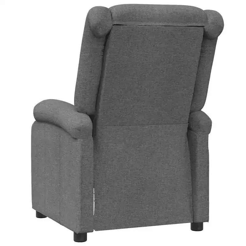 vidaXL Massage Chair Cream Polyester fabric and metal Medium