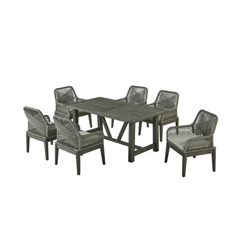 Best Quality Furniture Wood Patio Sets with Umbrella Hole
