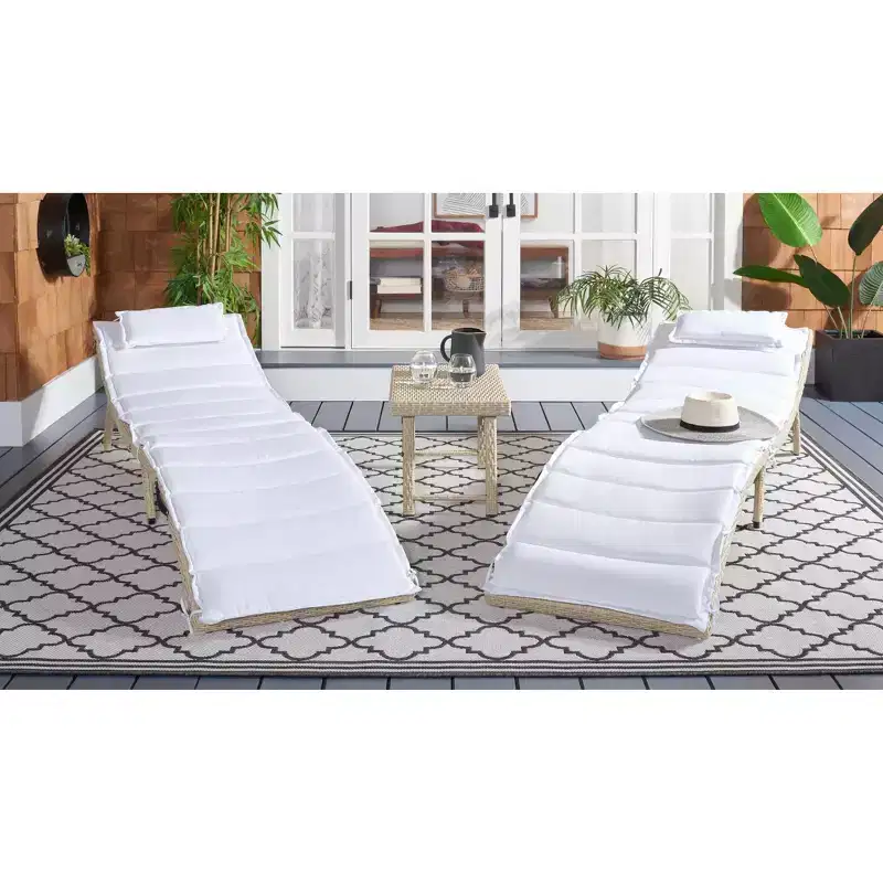 Carew 3 Piece Sun Lounger Set - Indoor/Outdoor - PAT7720 - Safavieh