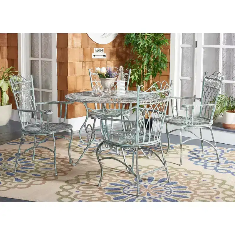 Thessaly 5 Piece Patio Set - Indoor/Outdoor - PAT5003 - Safavieh