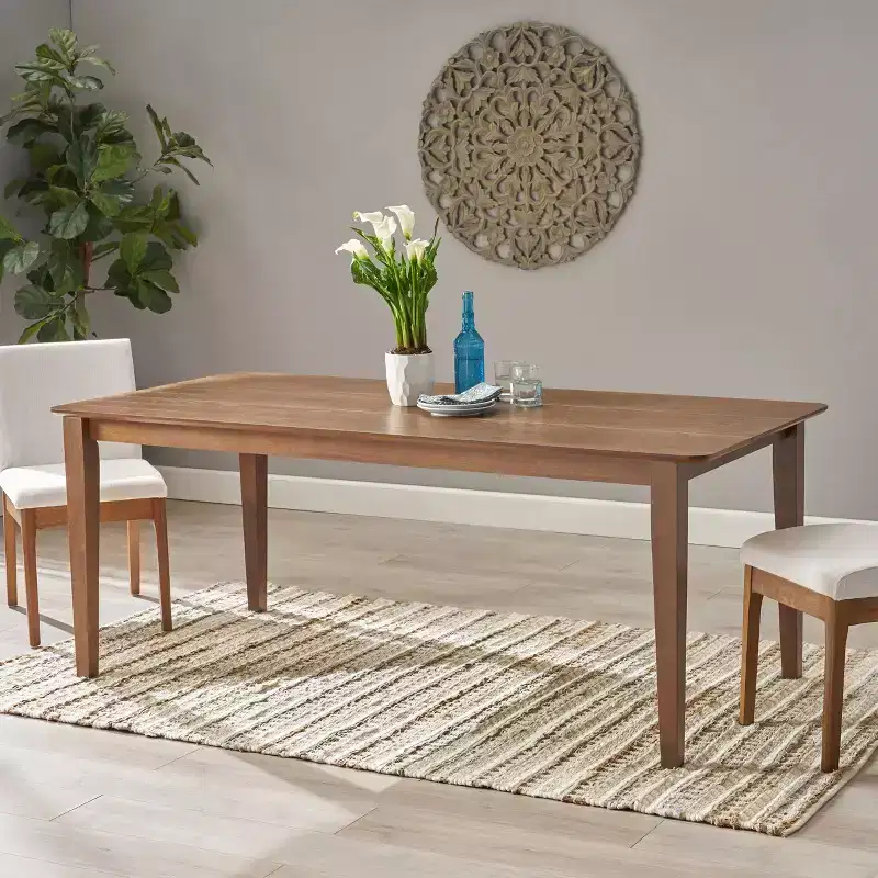 Rustic Wooden Rectangular 76 Dining Table
