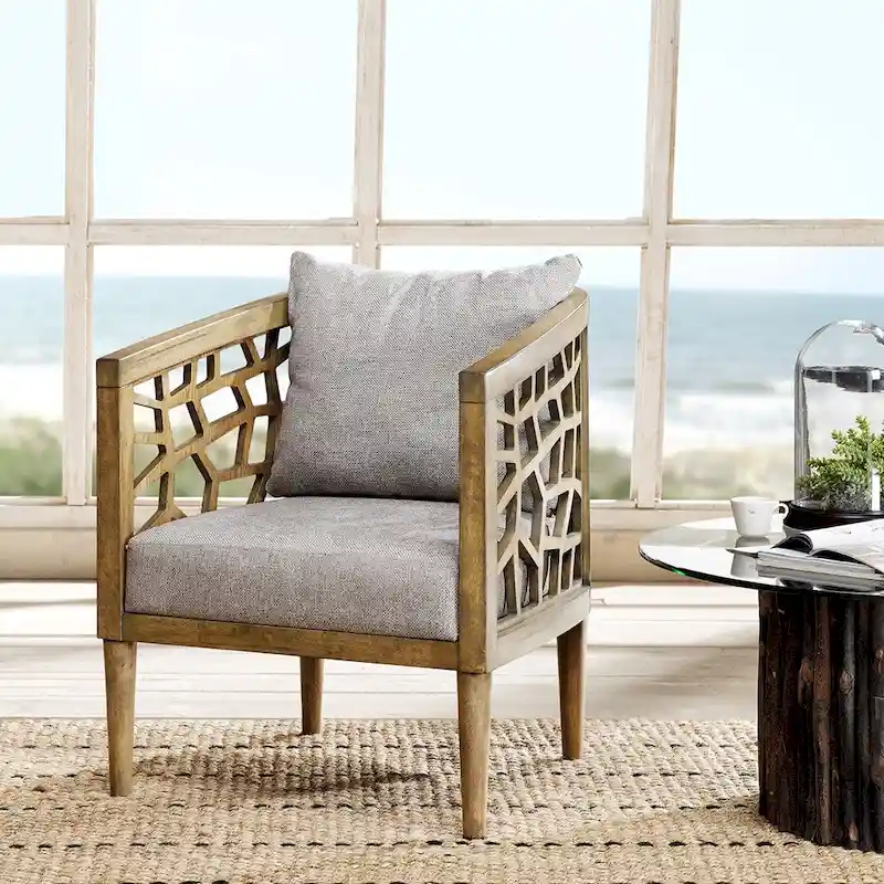 Crackle-Finish Decorative Chair