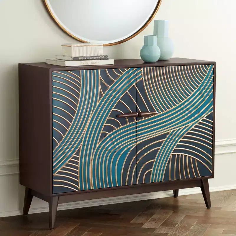 55 Downing Street Delilah 35 1/4 Wide Multicolor 2-Door Accent Chest