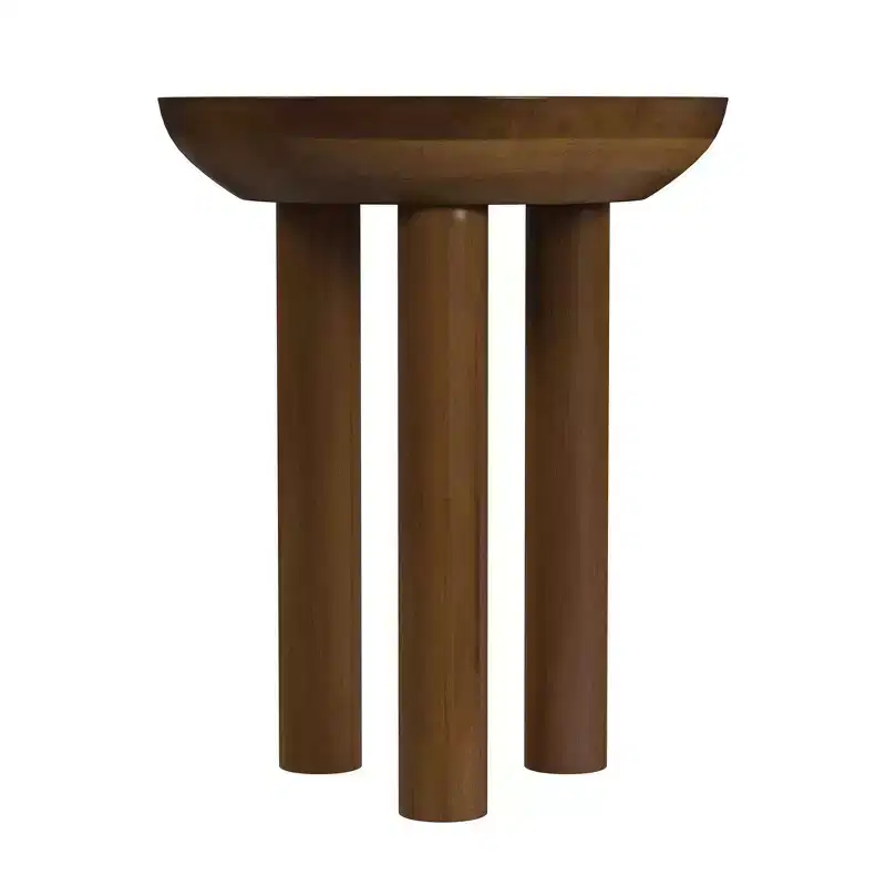 HomePop Mango Wood 3 Leg Side Table