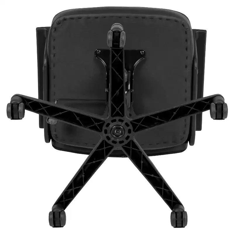 Emma and Oliver High Back Black LeatherSoft Task Chair with Arms - Desk Chair