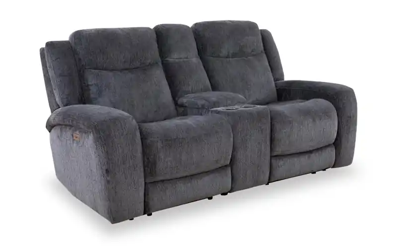 79 Fabric Zero Power Reclining Loveseat with Storage Console and USB Ports