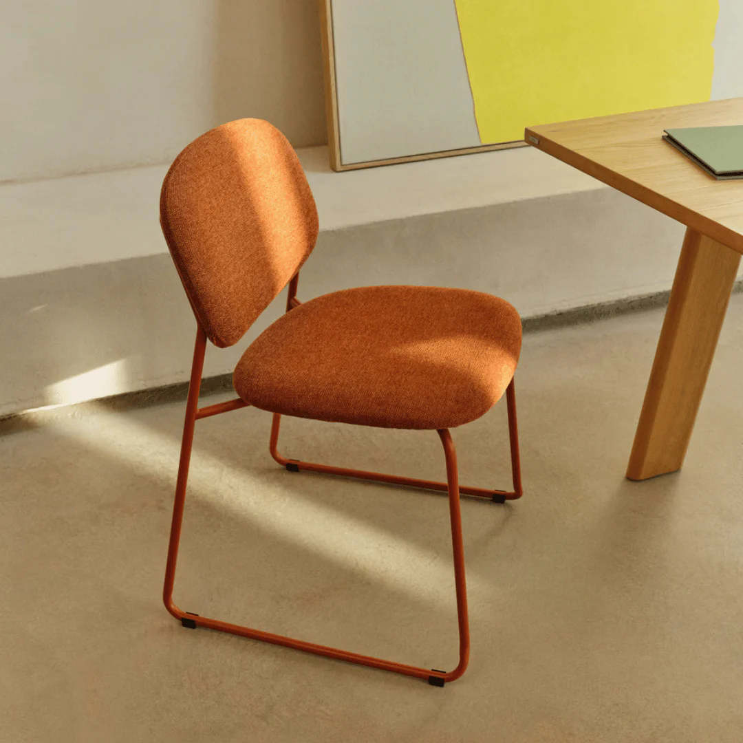 Modern Metal Dining Chair with Stackable for Dining Room