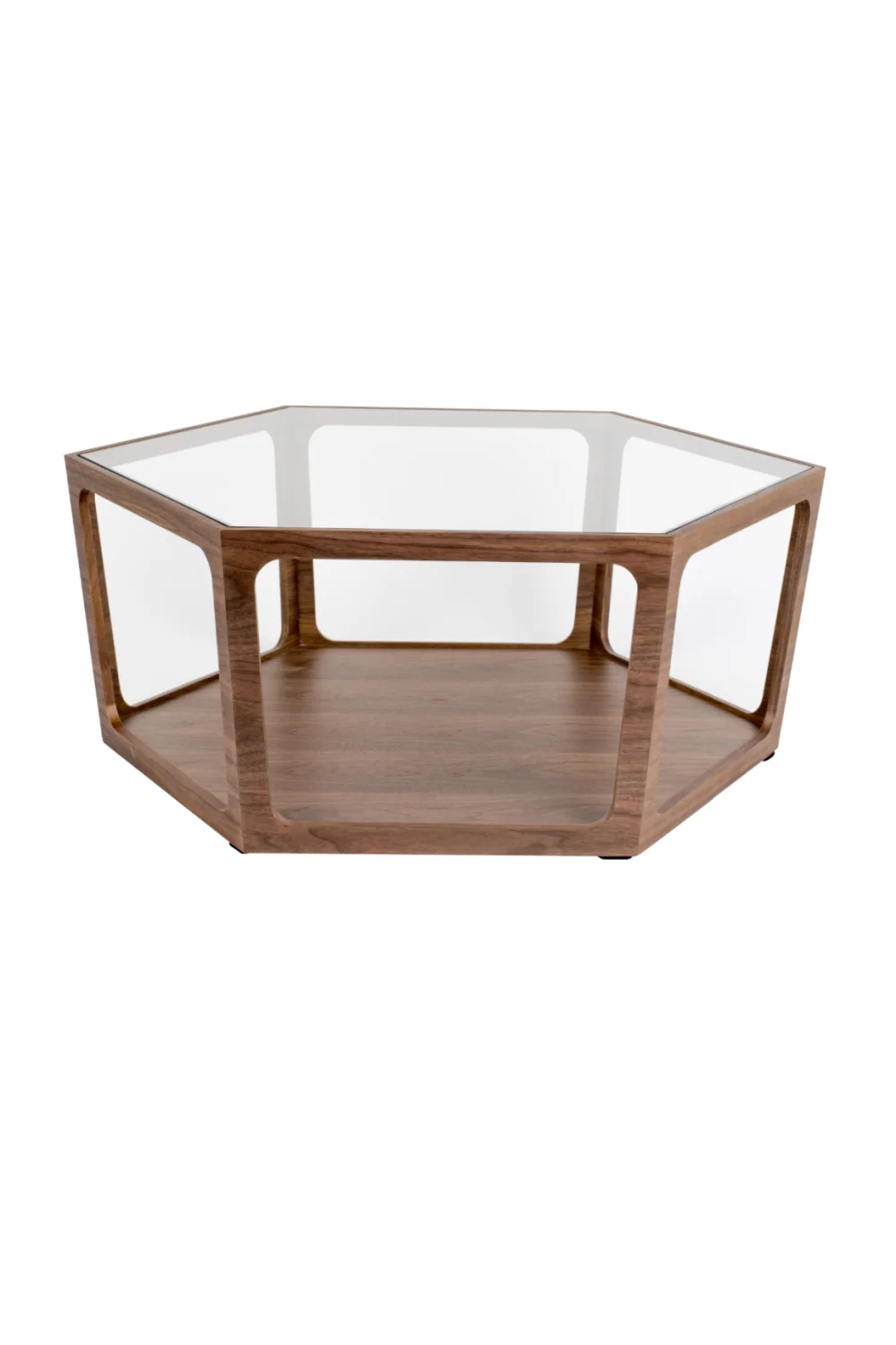 Glass Hexagon Coffee Table