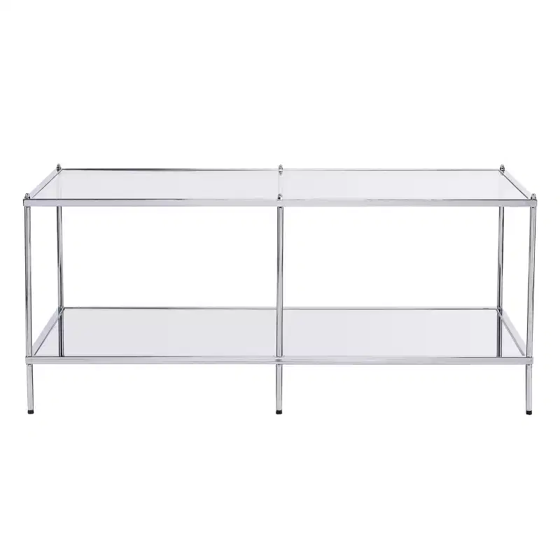 Knox Glam Mirrored Cocktail Table - Charcoal - SEI