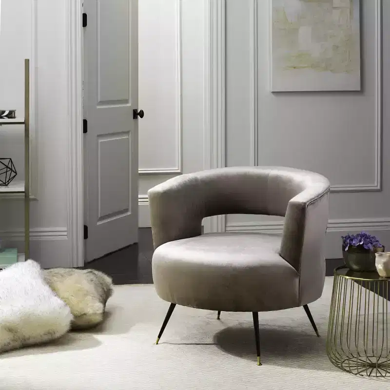 Manet Armless Accent Chair - Hazelwood, Polyester Upholstered
