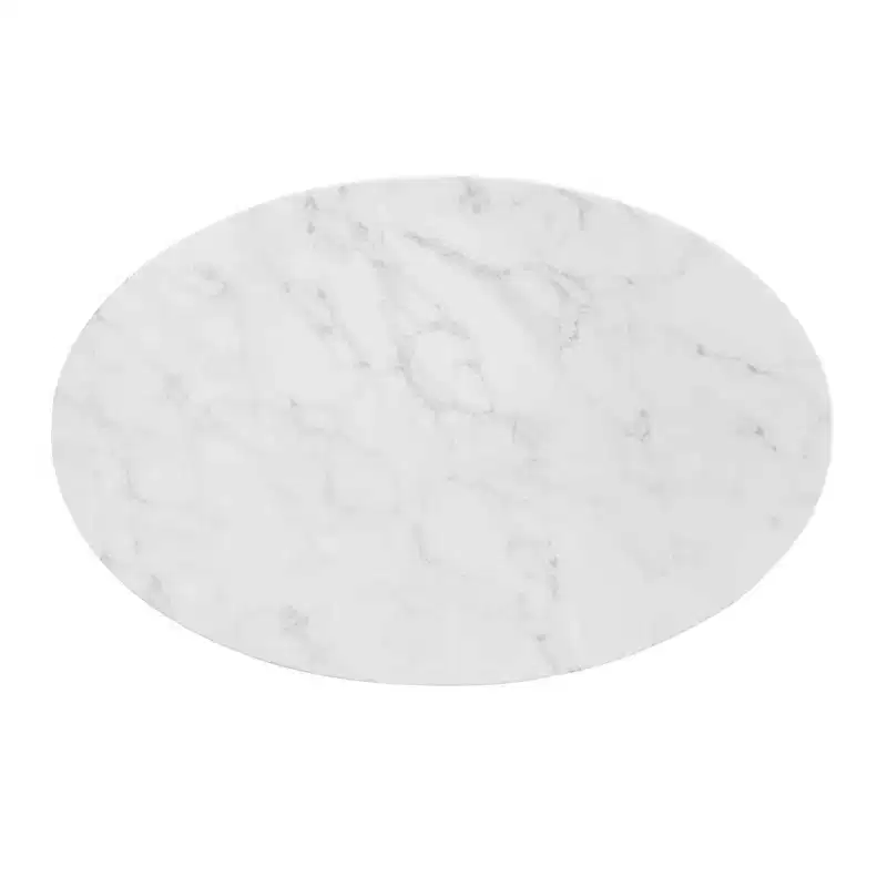 Oval Artificial Marble Dining Table -
