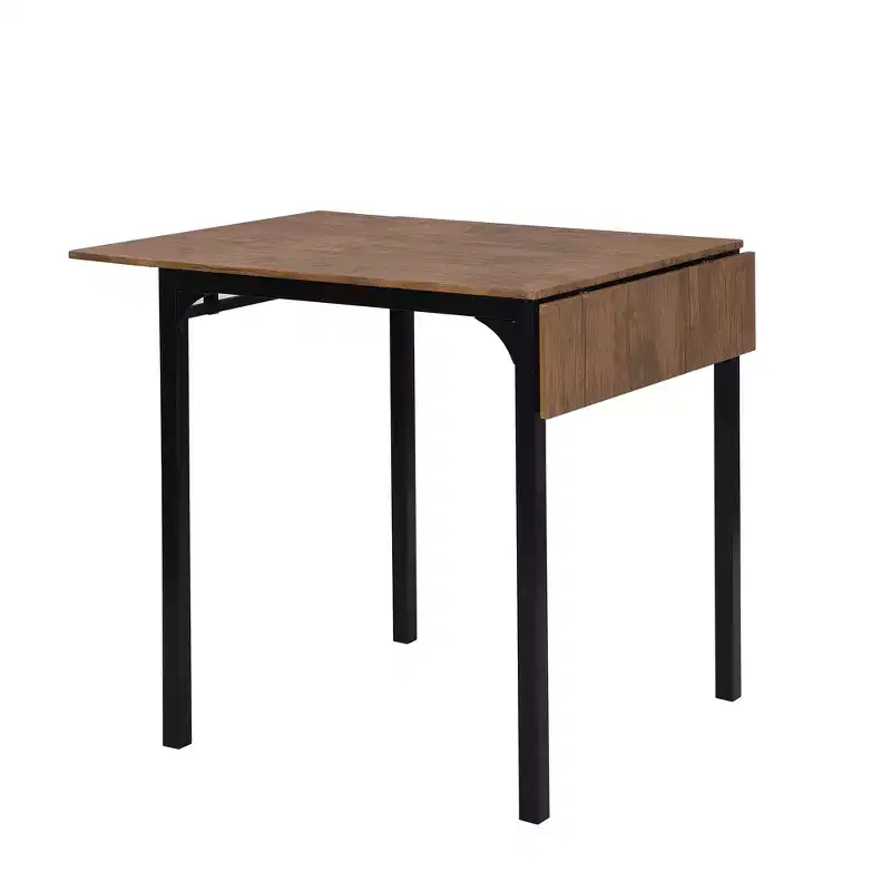 Whisen Farmhouse 5-piece Counter Height Drop Leaf Dining Table Set with Dining Chairs